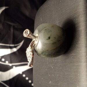 Green Jasper Apple pendant